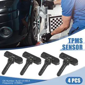 4pcs 9L3Z-1A189-A Tire Pressure Monitoring System Sensor TPMS Sensor 315MHz for Ford