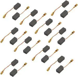 Unique Bargains 20 Pcs Carbon Brush 13.6 x 7.8 x 6.1mm for Dewalt 100mm Angle Grinder