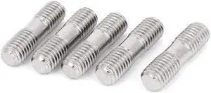 M8 x 30mm Metric A2 Stainless Steel Double End Threaded Stud Screw Bolt 5 Pcs