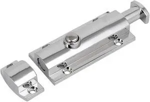 3-inch Length Spring Loaded Security Door Lock Latch Barrel Bolt Hasp Stapler
