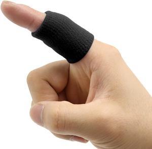 10pcs Black Cotton Stretch Sport Anti-dislocation Protect Finger Sleeve Support