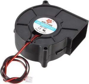 DC12V 75x75x30mm Brushless Turbo Blower Cooler Cooling Fan 2Pcs for PC Case