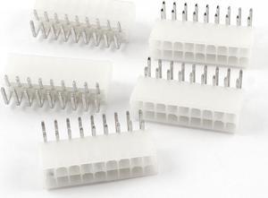 Unique Bargains Module PSU 18 Pin Straight Plug Terminal ATX Connector Adapter Beige 5 Pcs
