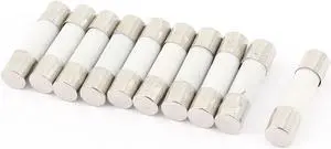 Unique Bargains 10Pcs 250V 5A T5A Slow Blow Time Delay Ceramic Fuses Tubes 5mm x 20mm