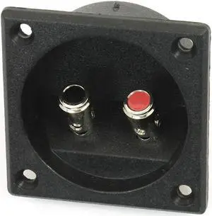 Unique Bargains Dual Spring Binding Post Terminal Board Sub Box Subwoofer Enclosures