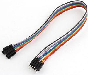 Unique Bargains Colorful 10P M/F Male to Female Jumper Wire Connector 12.6" Length