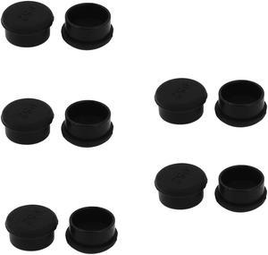 10 Pcs Black Silicone Anti Dust Cover Cap Protector for PS/2 Female Port