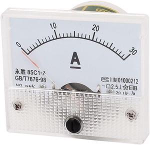 Unique Bargains 85C1-A DC 0-30A Analog Ammeter Analogue Panel Ampmeter Current Meter Gauge