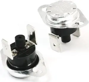 Unique Bargains 250V 10A NC 150C Manual Reset Temperature Switch Thermostat KSD301 2 Pcs