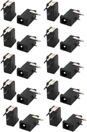 20pcs 3 Pin PCB Mount 3.5x1.1mm Female DC Power Jack Socket Connector DC-002
