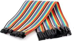 20Pcs 1P 2.54mm to 2P 2.0mm Female Jumper Cables Wire 20cm