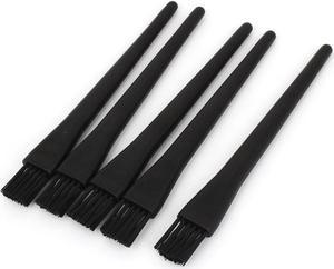 5 Pieces Black Plastic Handle Conductive Ground Electronic Anti-Static Brush