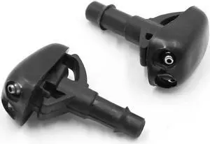 2Pcs Plastic Car Front Windshield Washer Wiper Water Spray Nozzle for Mitsubishi