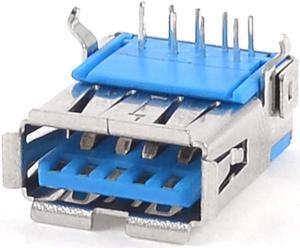 Unique Bargains Right Angle DIP PCB Mount USB 3.0 Connectors Socket for Computer