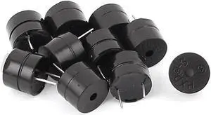 3V/5V 12mm Dia Electronic Alarm PCB Panel Mounting Piezo Buzzer Sounder 10pcs