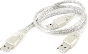 Unique Bargains USB 2.0 A Male to 2 Ports A Male M/M High Speed Data Charger Cable Lead 70cm