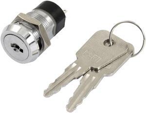 Unique Bargains Unique Bargains Locking Two Position 4 Pins 125VAC 4A/250VAC 2A Rotary Selector Switch w Key
