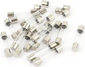 Unique Bargains 20pcs 6 x 30mm Quick Blow Low Breaking Capacity Glass Tube Fuse 1.5A 250V