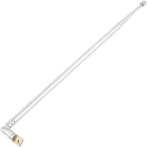 Unique Bargains Adjustable Angle 4 Sections Telescopic TV Radio AM FM Aerial Antenna 62.5cm