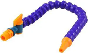Unique Bargains 13.2" Long 1/4 PT Thread Dia Tapered Nozzle Flex Plastic Water Oil Coolant Pipe
