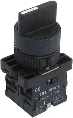 Unique Bargains AC 660V 10A On/Off/On Self Lock 3 Postion Rotary Selector Switch 22mm ZB2-ED33