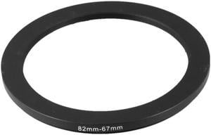 Unique Bargains Camera Parts 82mm-67mm Lens Filter Step Down Ring Adapter Black