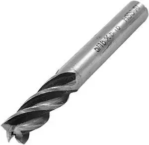 5/16" x 5/16" HSS Straight Shank Helical Groove End Mill