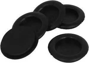 5pcs Black Rubber Closed Blind Blanking Hole Wire Cable Gasket Grommets 25mm