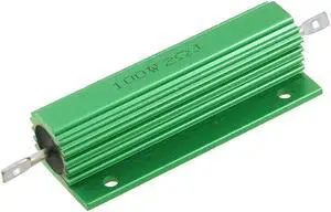 Green 100W 2 Ohm 5% Aluminum Shell Wire Wound Resistor