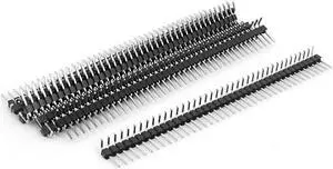 10pcs Right Angle 40-pin 2.54mm Male Header for Breadboard 1x40 Single Row
