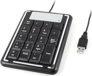 Password Number Key Pad Keyboard Notebook USB 2.0 Numeric Keypad Black