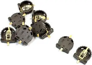 Unique Bargains 10x Button Cell Battery Holder Socket 2 Pin Terminal for CR/LIR1220