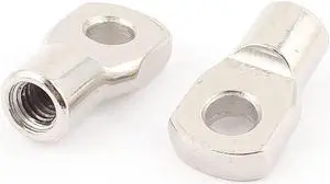5mm Female Thread Gas Spring Rod End Fitting Eyelet Connector Silver Tone 2pcs