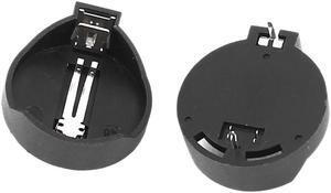 Unique Bargains Black 20mm Terminal Distance CR2025 2032 Button Cell Battery Holder 2 Pcs