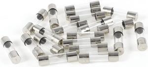 Unique Bargains 20 Pcs 5mm Dia 20mm Long Fast Blow Clear Glass Fuse 0.5A 250V