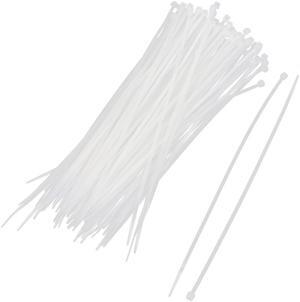 Unique Bargains 100 Pcs 2.5mmx200mm Self-Lock Nylon Tie Wrap Strap Fastener for Cable Wire