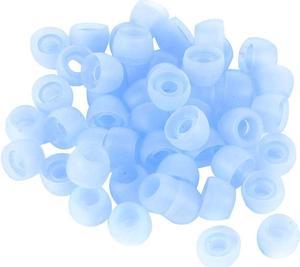 Unique Bargains Silicone in Ear Headphone Cover Earphone Cushion Replacement Blue 50 Pcs