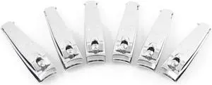 Unique Bargains 6 Pcs Manicure Beauty Tool Metal Finger Nail Clippers Trimmer Cutter Silver Tone
