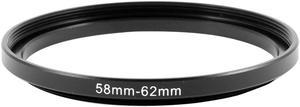 Unique Bargains 58-62mm 58mm to 62mm Aluminum Step-Up Filter Ring Adapter for Camera