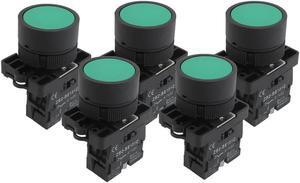 ZB2-EA31 NO Normally Open Green Sign Ignition Momentary Push Button Switch 5 Pcs ZB2-EA31 NO Normally Open Green Sign Ignition Momentary Push Button Switch 5 Pcs