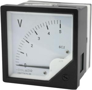 Unique Bargains DC 0-5V Voltage Measurement Tool Plastic Analog Voltmeter