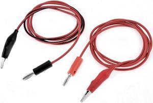 Unique Bargains 2 Alligator Clip Both End Tester Cable Wires String 0.92 Meter for Video Radio