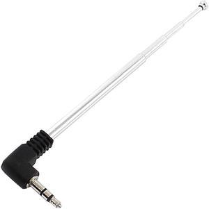 Unique Bargains 4 Sections Aerial 8cm-24.5cm Telescoping Whip Antenna to 3.5mm Audio Male Plug