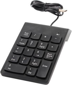 Unique BargainsLaptop Portable Mini Number Pad USB Wired Numeric Keypad Black