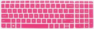 Anti-Dust Keyboard Protector Skin Film Cover Fuchsia for HP Pavilion 15 Laptop