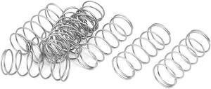 0.8mmx14mmx35mm 304 Stainless Steel Compression Springs Silver Tone 10pcs