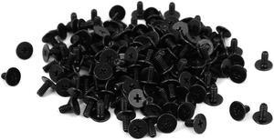 CM2x4mm Black Zinc Plated Flat Head Phillips Laptop Computer PC Screw 200pcs