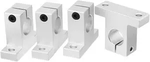 4pcs SK20 Aluminum Linear Motion Rail Clamping Guide Support for 20mm Dia Shaft