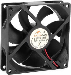 DC 24V 0.30A 4000RPM 90x90x25mm 7 Vanes Coolant Cooler Fan for Motor Cooling