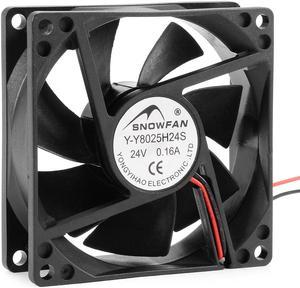 DC 24V 0.16A 80x80x25mm 7 Vanes Cooling Cooler Fan for Motor Coolant